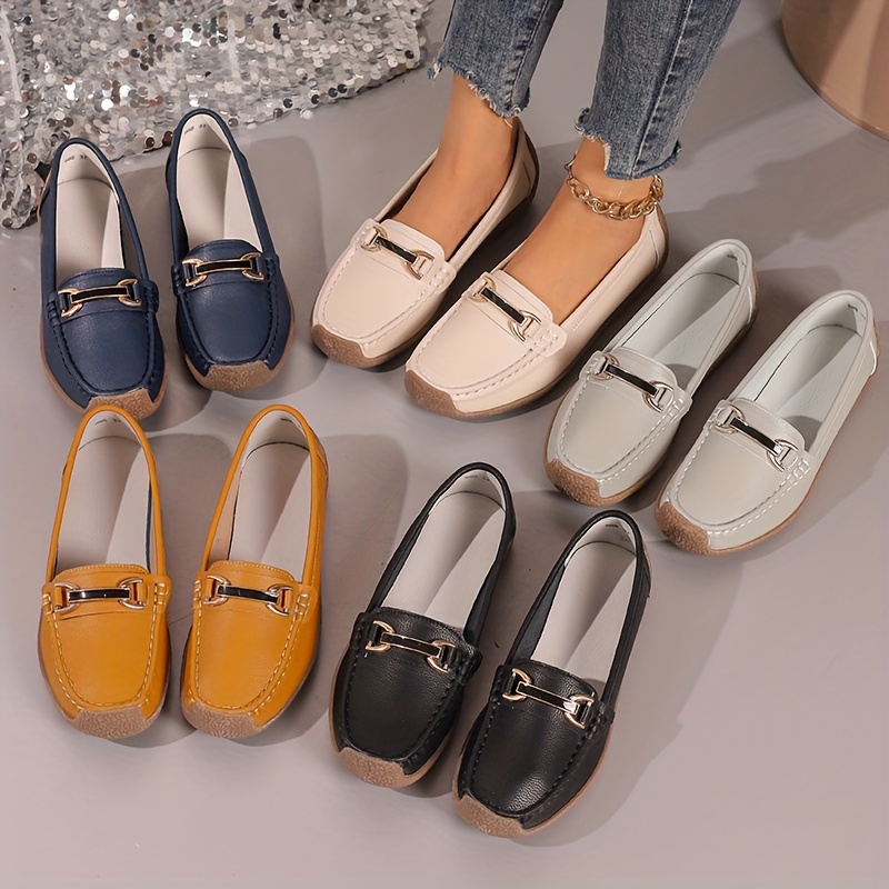 casual flat shoes women s solid color soft sole slip anti details 0